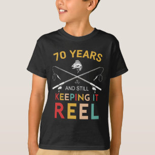 Camiseta 70 Años Y Aún Manteniéndolo Reel 70 cumpleaños F