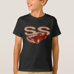 Camiseta 70 Chevelle SS apenaron rojo oscuro