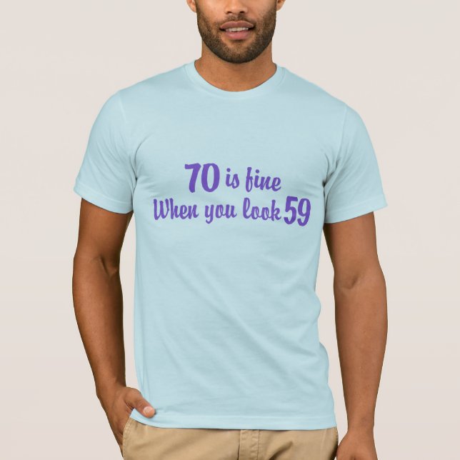 Camiseta 70 cumpleaños (Anverso)