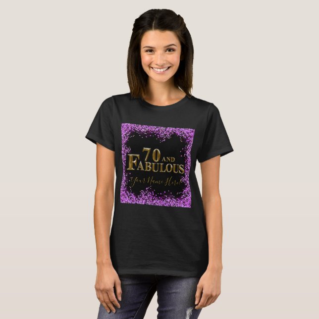 Camiseta 70 cumpleaños (Anverso completo)