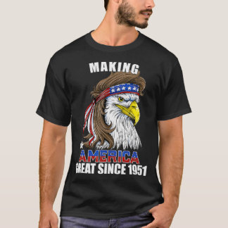 Camiseta 70 cumpleaños, Haciendo a América Grande desde 195