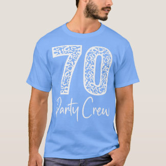 Camiseta 70 Fiestas Crew Beer Regalos 70 Años Felices