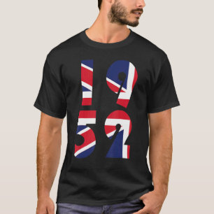 Camiseta 70° Jubileo Platino de Union Jack Queen en 1952