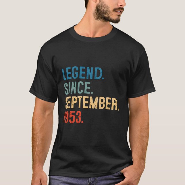Camiseta 70 Leyenda Desde Septiembre De 1953 70 (Anverso)