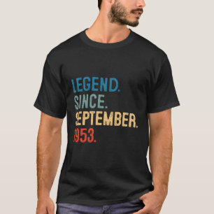 Camiseta 70 Leyenda Desde Septiembre De 1953 70