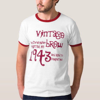 Camiseta 70.o Nombre 1943 del Brew del vintage del regalo
