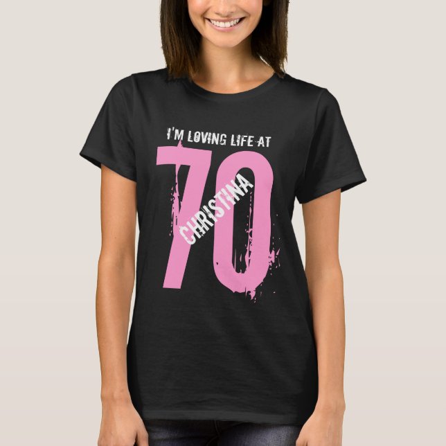 Camiseta 70.o Presente de cumpleaños o cualquier vida (Anverso)