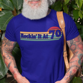Camiseta 70 y fabulosa cosecha - Cumpleaños Retro Sunset