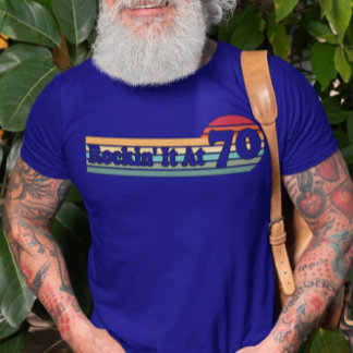 Camiseta 70 y fabulosa cosecha - Cumpleaños Retro Sunset