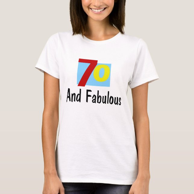 Camiseta 70 y fabuloso (Anverso)