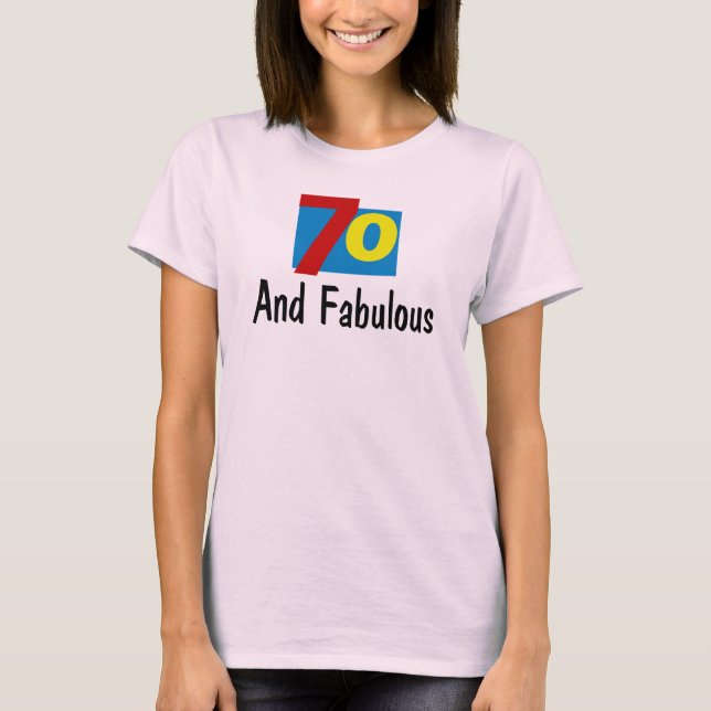 Camiseta 70 y fabuloso (Anverso)