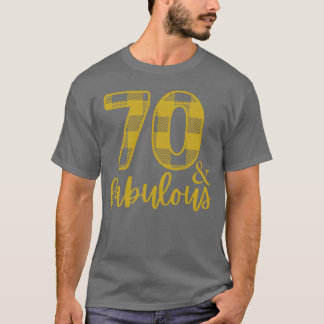 Camiseta 70 y fabuloso Cumpleaños 70 regalo 70 Fabuloso