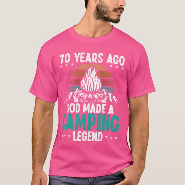 Camiseta 70 Year Old Camping Legend Scout 70Birthday Camper (Anverso)