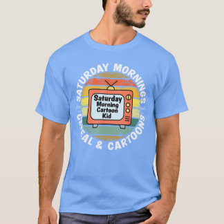 Camiseta 70s 80s 90s Retro Kid Saturday Mornings Cereal and