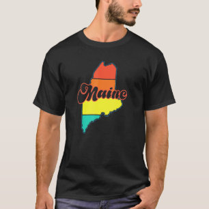 Camiseta 70's 80s estilo retro Mainer Home State Portland V