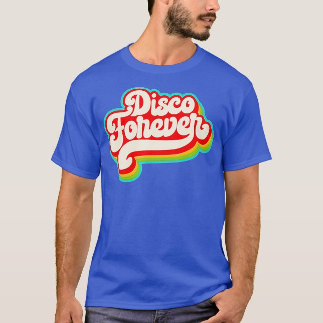 Camiseta 70s Costume Halloween Retro Disco Forever Shirt (Anverso)