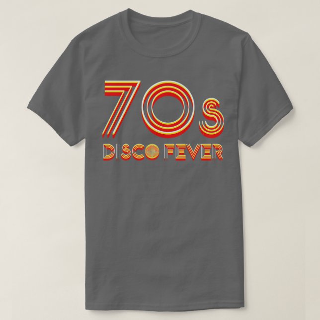 Camiseta 70s Disco Fever (Diseño del anverso)