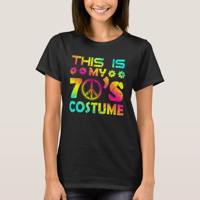 Camiseta 70s Halloween Costume 1970s Seven Music Disco (Anverso)