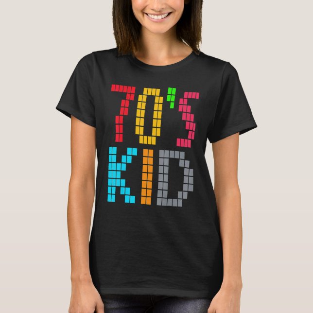 Camiseta 70's Kid Vintage Retro Party (Anverso)
