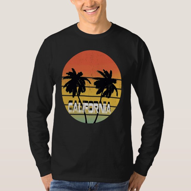 Camiseta 70's Retro Sunset Vintage California (Anverso)