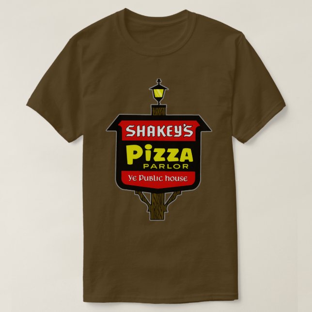 Camiseta 70s Shakeys Pizza Parlor Marquee (Diseño del anverso)
