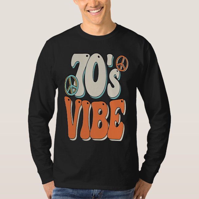Camiseta 70s Vibe 70s Costume Groovy Peace Hippie 70's Them (Anverso)