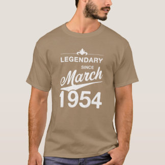 Camiseta 70th Birthday 70 Year Old Born March 1954 Gift fam