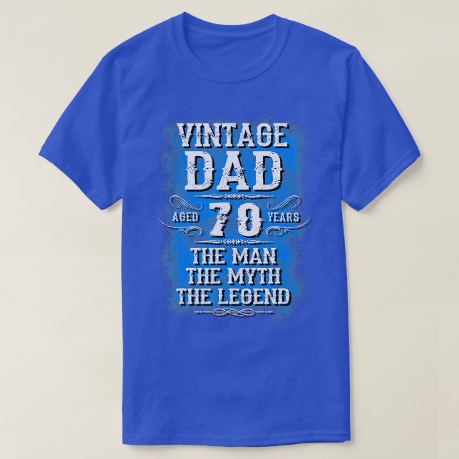 Camiseta 70th birthday gifts for dad best gifts for 70 year (Diseño del anverso)