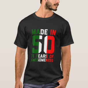 Camiseta 71ª Regalo De Cumpleaños Italia Hombres Mujeres De
