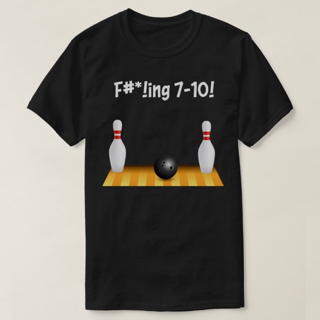 Camiseta 710 Bowling Frustration Design T (Diseño del anverso)