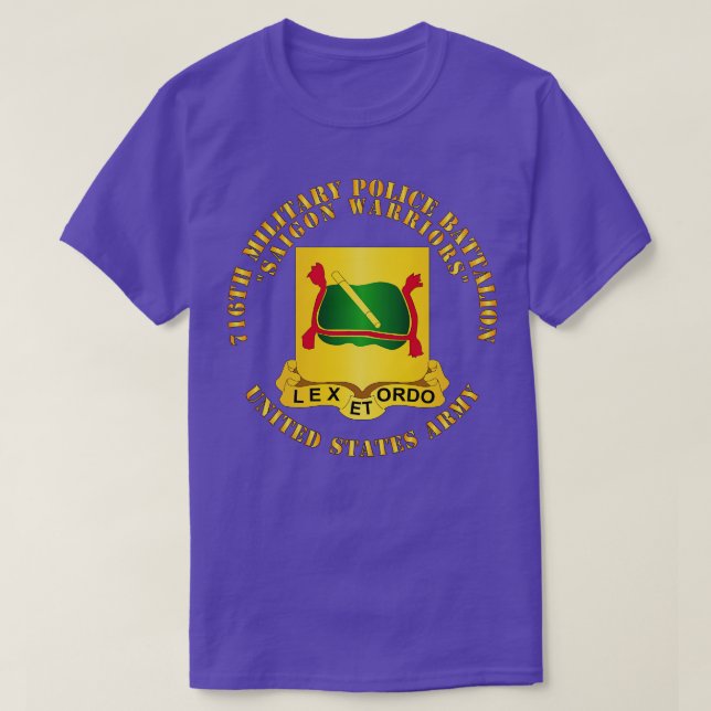 Camiseta 716º Batallón de la Policía Militar Guerreros de S (Diseño del anverso)