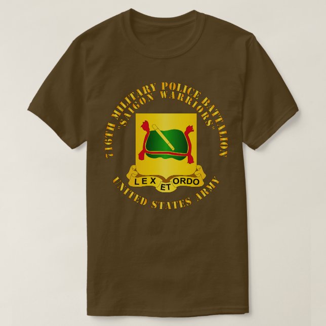 Camiseta 716º Batallón de la Policía Militar Guerreros de S (Diseño del anverso)