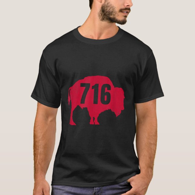 Camiseta 716 Código de área Buffalo Nueva York BFLO WNY (Anverso)