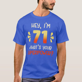 Camiseta 71.º cumpleaños 2