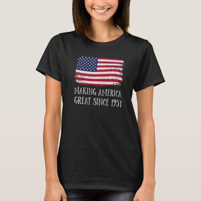 Camiseta 71.º Cumpleaños Haciendo Grande A Estados Unidos D (Anverso)