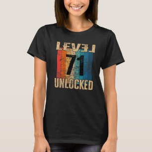 Camiseta 71.ᵉʳ Birthday Unlocked Vintage Retro