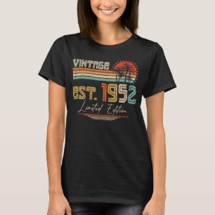 Camiseta 71 años Vintage 1952 71º cumpleaños
