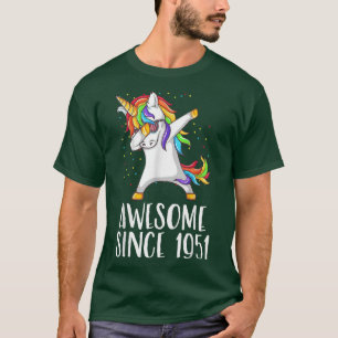 Camiseta 71° cumpleaños, unicornio dab, alucinante desde 19
