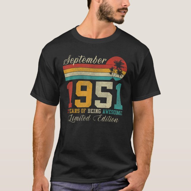 Camiseta 71 de septiembre Viñeta 1951 71º cumpleaños (Anverso)