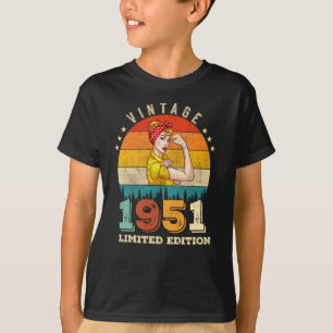 Camiseta 71 Year Old Women Bday 1951 Vintage 71st Birthday