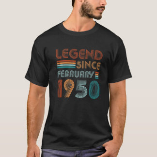 Camiseta 72 Años De Leyenda De 72 Años Desde Febrero