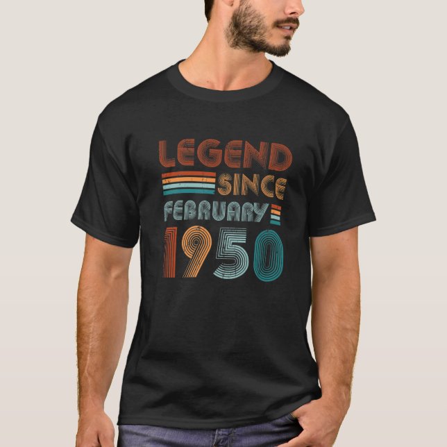 Camiseta 72 Años De Leyenda De 72 Años Desde Febrero (Anverso)