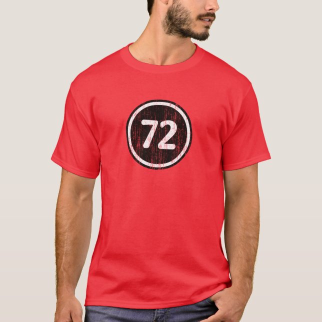 Camiseta #72 vintage B&W (Anverso)