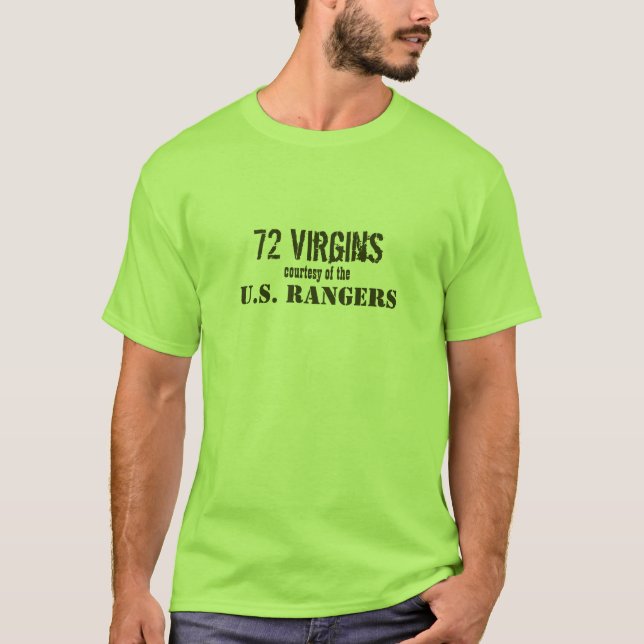 Camiseta 72 vírgenes, cortesía del, GUARDABOSQUES de los (Anverso)