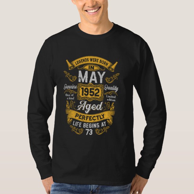 Camiseta 73 Aniversario de las Leyendas Reales Mayo 1952 73 (Anverso)