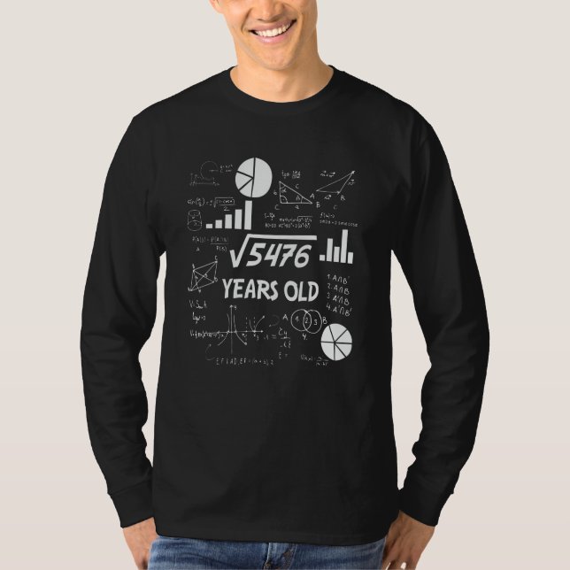 Camiseta 73 Years Old Bday Math Teacher 73rd Birthday Gift (Anverso)