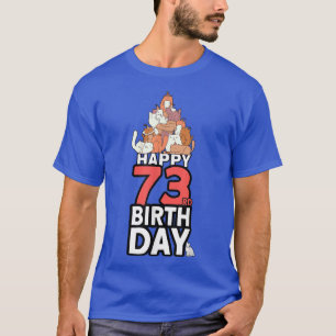 Camiseta 73 Years Old Cat Owner Cat Lover 73rd Birthday