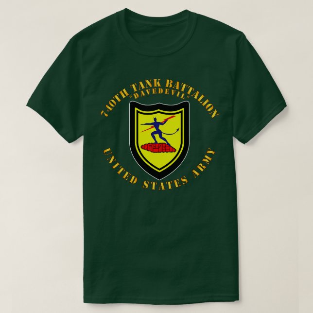 Camiseta 740.º batallón de tanques DUI (Diseño del anverso)