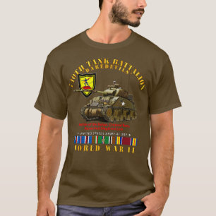 Camiseta 740.º Batallón de tanques w Tank WWII EU SVC