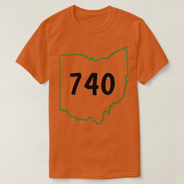 Camiseta 740 Regalo de Joe burrow Ohio (Diseño del anverso)
